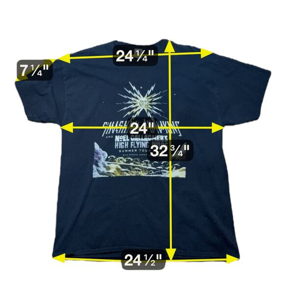 Smashing Pumpkins Noel Gallagher’s High Flying Circus 2019 Concert Tee Size 2XL - Picture 6 of 7
